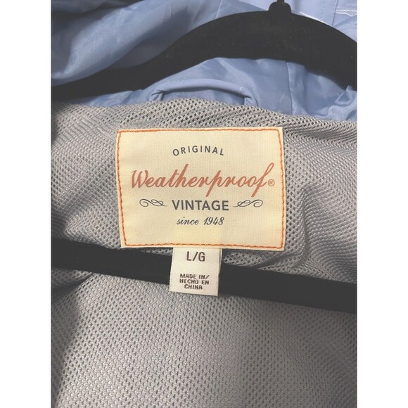 WP Weatherproof Wind Resistant Rain Jacket Light Blue Women's Sz L NWT - Picture 3 of 4